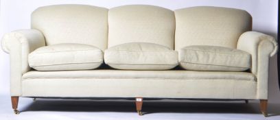 HOWARD & SONS OF LONDON THREE SEAT SOFA SETTEE