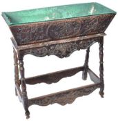 18TH CENTURY CARVED WALNUT DOUGH BIN
