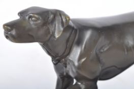 JULES MOIGNIEZ (FRENCH 1835-1894) - BRONZE HUNTING HOUND