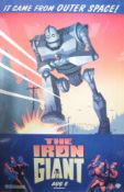 THE IRON GIANT (1999) - SIGNED ONE SHEET POSTER 'IT CAME FROM OUTER SPACE'