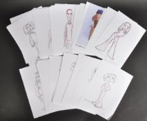 HEAR'SAY (BRITISH POP BAND) - LARGE FOLDER OF ANIMATION ARTWORK