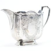 EDWARDIAN ATKIN BROTHERS SILVER CREAMER JUG