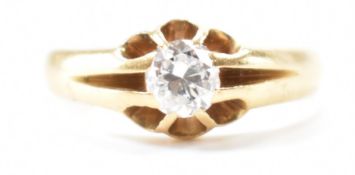 GOLD & DIAMOND SOLITAIRE RING