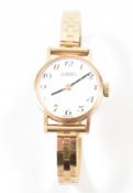 HALLMARKED 9CT GOLD ROAMER WRIST WATCH