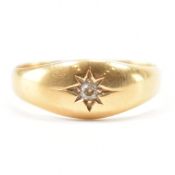 VICTORIAN ANTIQUE 18CT GOLD & DIAMOND DOME RING