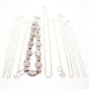 ASSORTMENT OF SILVER JEWELLERY