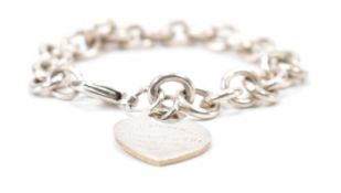 TIFFANY & CO SILVER HEART TAG BRACELET