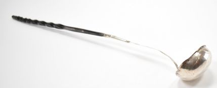 GEORGIAN SILVER & WHALE BONE LADLE