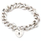 VINTAGE HEART LOCK BRACELET
