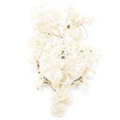 19TH CENTURY WOVEN PEARL EN TREMBLANT BROOCH PIN