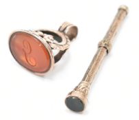 VICTORIAN FOB SEAL & PROPELLING PENCIL