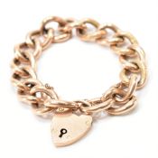 VICTORIAN 9CT GOLD CURB LINK BRACELET