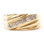 HALLMARKED 18CT GOLD & DIAMOND RING
