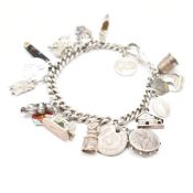VINTAGE SILVER CHARM BRACELET