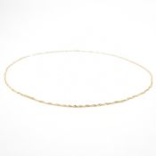 14K GOLD TWIST CHAIN NECKLACE