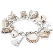 HALLMARKED SILVER CHARM BRACELET