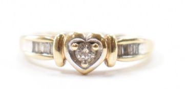 A GOLD & DIAMOND RING
