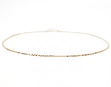 HALLMARKED 9CT GOLD BOX CHAIN NECKLACE