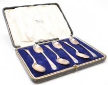SET OF SIX JOHN ROUND & SON SILVER HALLMARKED TEASPOONS