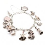 VINTAGE SILVER CHARM BRACELET