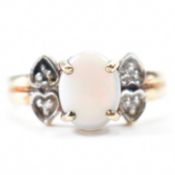 HALLMARKED 9CT GOLD & OPAL RING