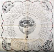 MID CENTURY FOOOTBALL ASSOCIATION CUP SILK HANKERCHIEF