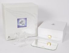 SWAROVSKI SIGNED CYSTAL GLASS PEGASUS FIGURINE