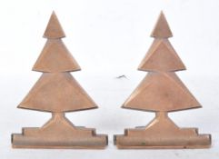 PAIR OF ARTS & CRAFTS COPPER DRYAD BOOKENDS