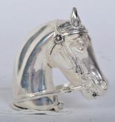 VINTAGE SILVER PLATED HORSE VESTA CASE