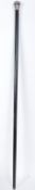 EARLY 20TH CENTURY HALLMARKED STERLING SILVER PROMENADE CANE