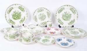 ASSORTMENT OF 19TH CENTURY MASONS FRUIT BASKET CHINA