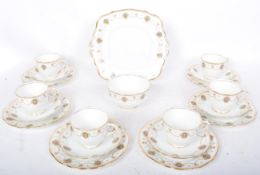 1920S ROYAL ALBERT HAND PAINTED BONE CHINA TEA SERVICE