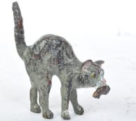 VINTAGE COLD PAINTED BRONZE CAT & MOUSE FIGURE