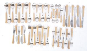 LARGE COLLECTION OF VINTAGE DENBY SEVILLE BROWN CUTLERY