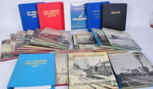 COLLECTION OF AERNONAUTIC & LOCOMOTIVE BOOKS