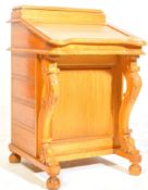 REGENCY REVIVAL MAHOGANY DAVENPORT WRITING DESK