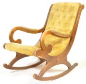 VINTAGE 20TH CENTURY REGENCY REVIVAL ROCKING CHAIR