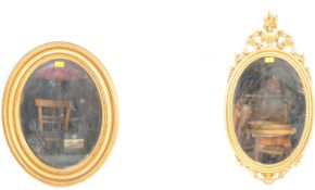 19TH CENTURY VICTORIAN GILT WALL MIRROR & OTHER