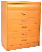 RETRO VINTAGE MID 20TH CENTURY TEAK CHEST OF DRAWERS