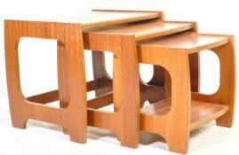 MID CENTURY TEAK WOOD G-PLAN QUADRILLE STYLE NEST OF TABLES