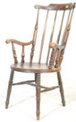 19TH CENTURY REVIVAL BEECH WINDSOR ARMCHAIR - CHAIR
