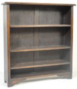 19TH CENTURY ARTS & CRAFTS MANNER OAK OPEN BOOKCASE