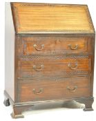 EDWARDIANCHINESE CHIPPENDALE REVIVAL MAHOGANY BUREAU