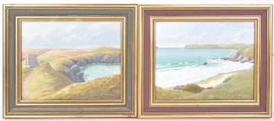 FREDERICK CHAPLIN SMITH - SEASIDE OIL ON BOARD