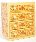 VINTAGE NOAHS ARC FOUR DRAWER CHEST OF DRAWERS