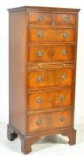 REGENCY REVIVAL PEDESTAL BACHELORS CHEST OF DRAWERS