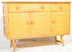 LUCIEN ERCOLANI - ERCOL - MODEL 366 - 1960S BEECH & ELM SIDEBOARD
