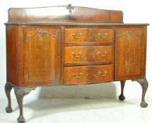 1920'S QUEEN ANNE REVIVAL MAHOGANY SIDEBOARD CREDENZA