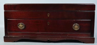 VINTAGE MAHOGANY CANTEEN CUTLERY BOX