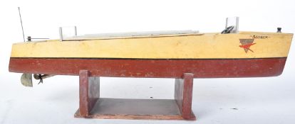 VINTAGE MID CENTURY WOODEN KEIL KRAFT BOAT